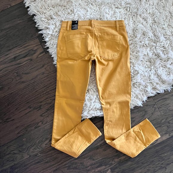 Express Denim - New Size 4 Express Mustard Yellow Stella Jean Legging Regular Fit Stretch Fabric